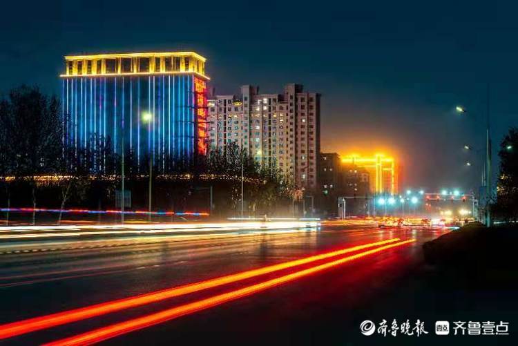 鲁北小城临邑的夜色阑珊,格外迷人