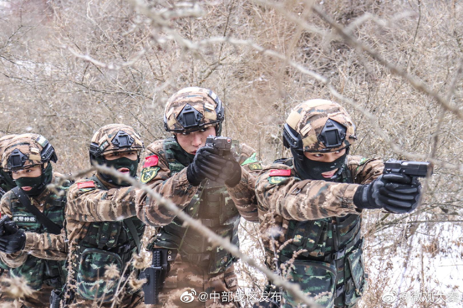 陕西特战队员冬训大片又来啦这次是陕西武警