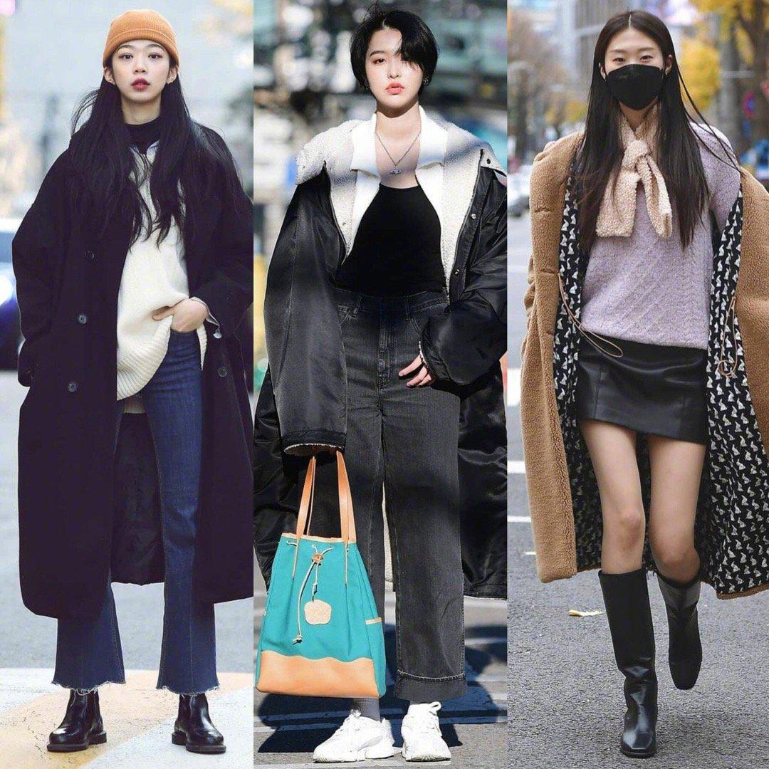 首尔街拍韩国女生时髦有型的秋冬大衣穿搭指南