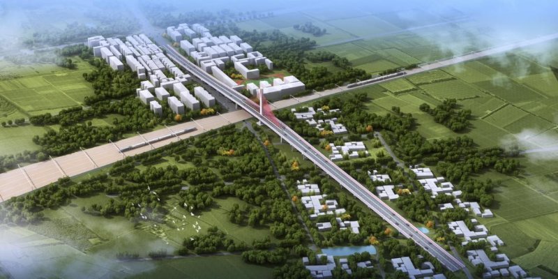 完善枣庄路网结构 薛城区长江西路上跨京沪铁路立交桥工程开工