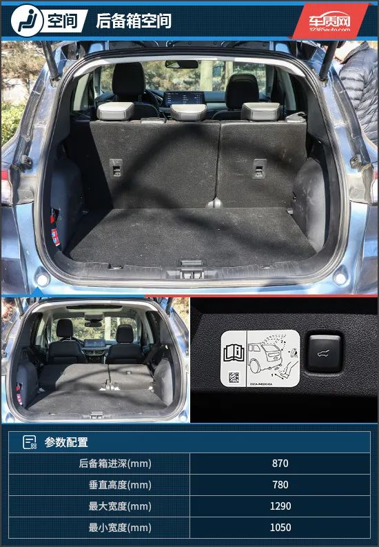 后备箱方面,虽然官方没有公布具体容积,但从新车的实际表现来看,足以