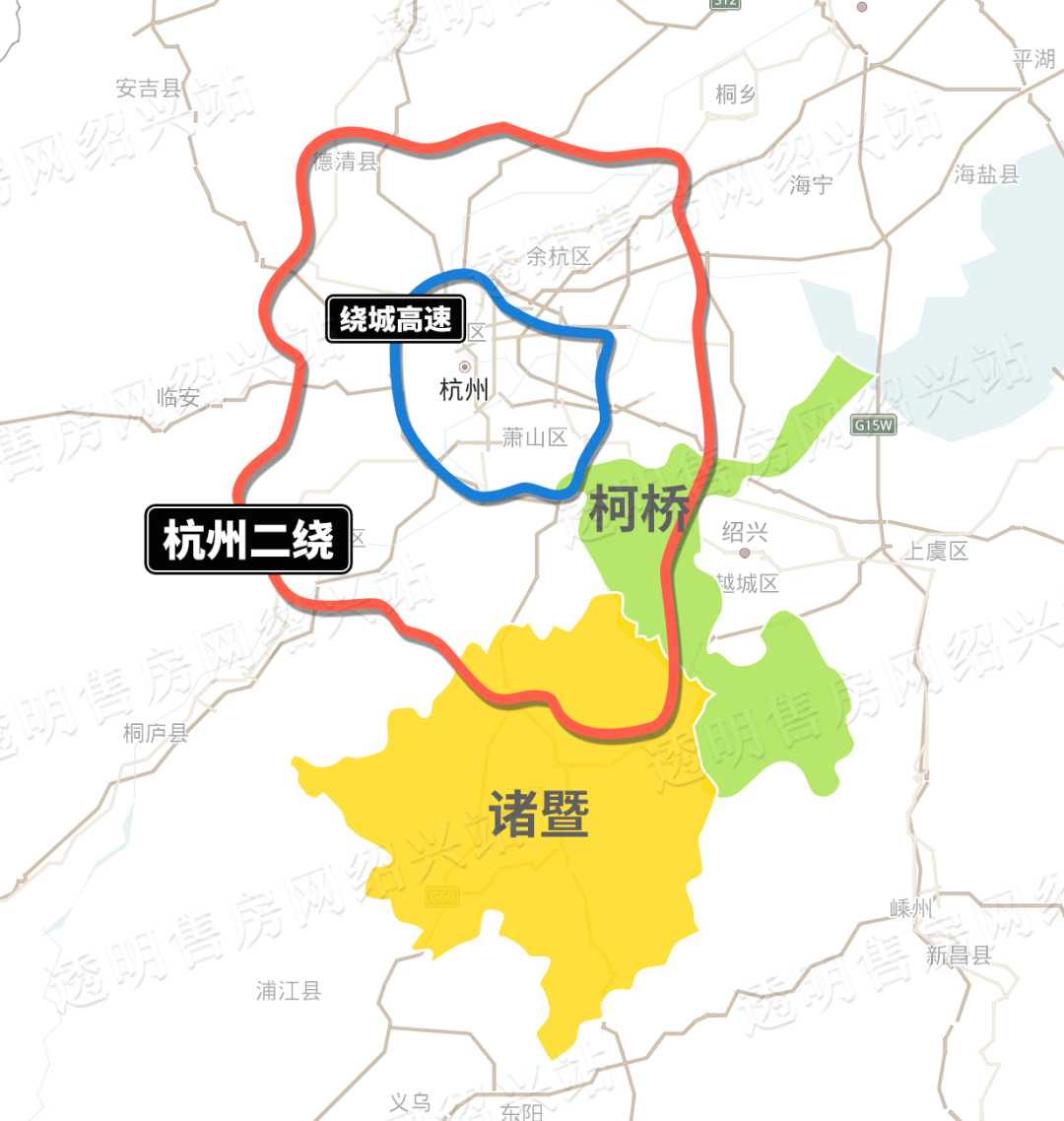 杭州绕城西复线杭绍段在诸暨次坞镇设置了次坞服务区及楼塔互通连接线