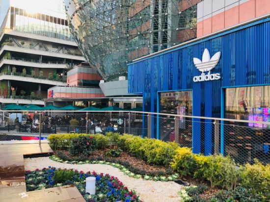 从连廊看美罗城商场