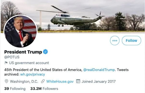 推特将「霸道」清零特朗普官方账号,拜登上任后或损失 推特将「霸道」清零特朗普官方账号,拜登上任后或损失