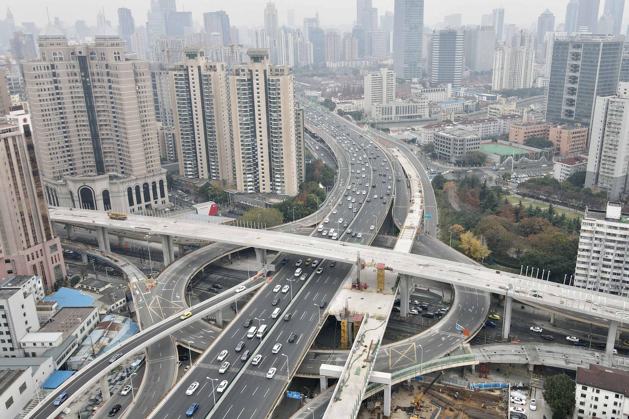 北横通道天目路高架全线(含匝道)结构贯通!预计明年6月底通车