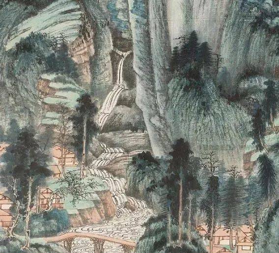 【每日一画】张大千《仿巨然晴峰图》