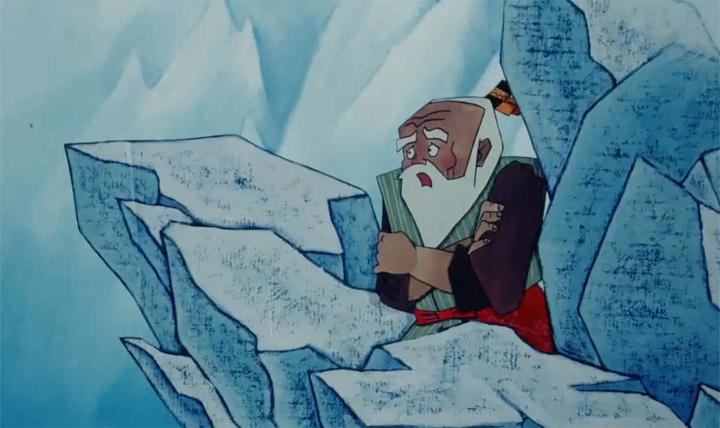 葫芦兄弟:妖精出世了,把世间万物都给冰封了,爷爷赶紧躲起来