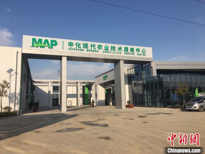位于阜南县苗集镇中化现代农业技术服务中心,可随时让农民察看示范区