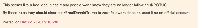 推特将「霸道」清零特朗普官方账号,拜登上任后或损失 推特将「霸道」清零特朗普官方账号,拜登上任后或损失