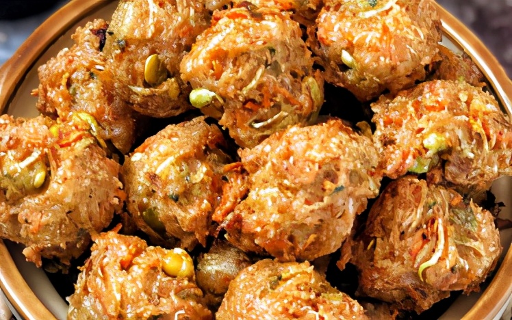 超营养好吃的焦炸素萝卜丸子妈妈的味道外焦里嫩简单易学