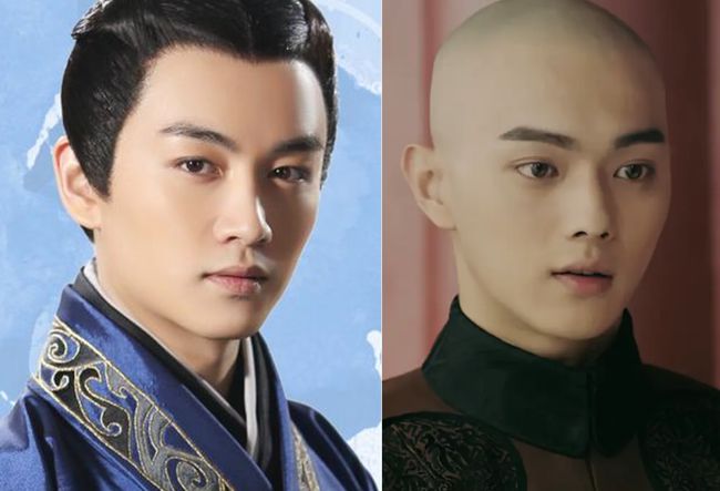 现代装对比:左陈晓;右许凯