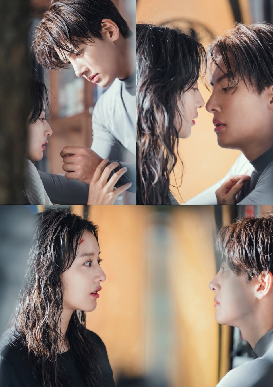 爱在大都会最新剧照池昌旭金智媛湿身kiss诱发心动