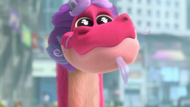 不用七颗龙珠也能许愿的神龙来了粉粉的中国龙好可爱呀