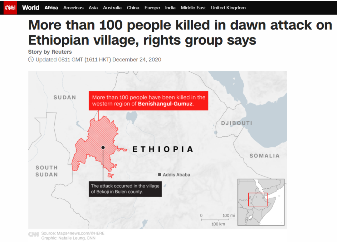 屠村事件 100多人被杀 埃塞俄比亚 阿比 艾哈迈德 阿里 新浪科技 新浪网