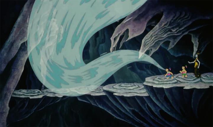 葫芦兄弟:水娃真大方,来妖精洞还把这修理一下,把水给灌满了