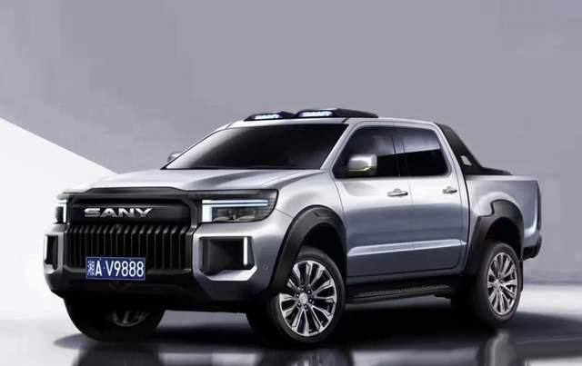 不仅造出了重卡还要造皮卡?三一皮卡曝光,外观很霸气内饰很豪华