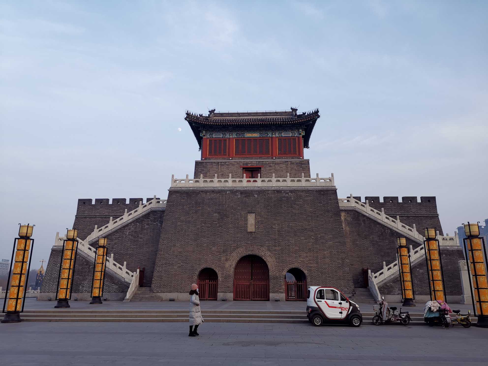 寒冬日,漫步赏景平原县琵琶湾公园