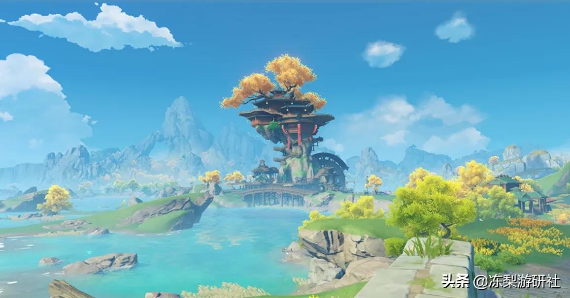 在官方给出的设计理念来看,璃月是一片充满奇幻世界观且蕴含中国风的