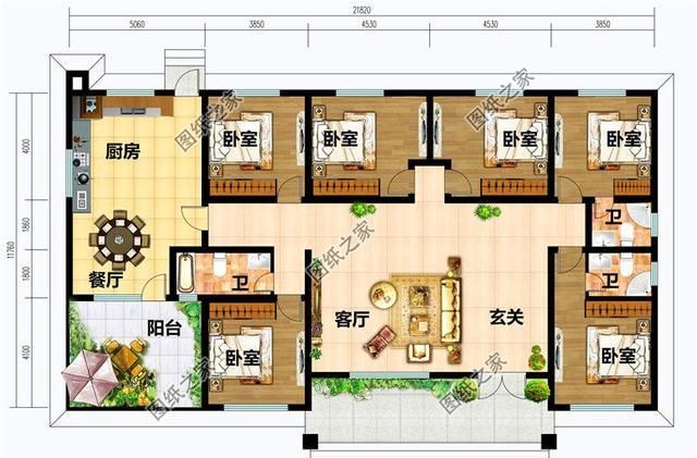 农村一排五间平房设计图,造价经济实惠,关键还不用考虑限高|实惠|平房|设计图_新浪新闻