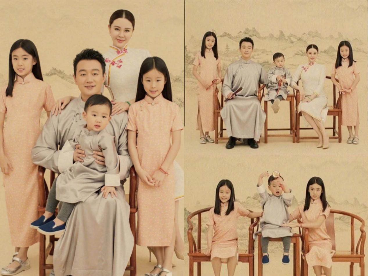 佟大为一家五口罕露面12岁女儿身高直逼妈妈