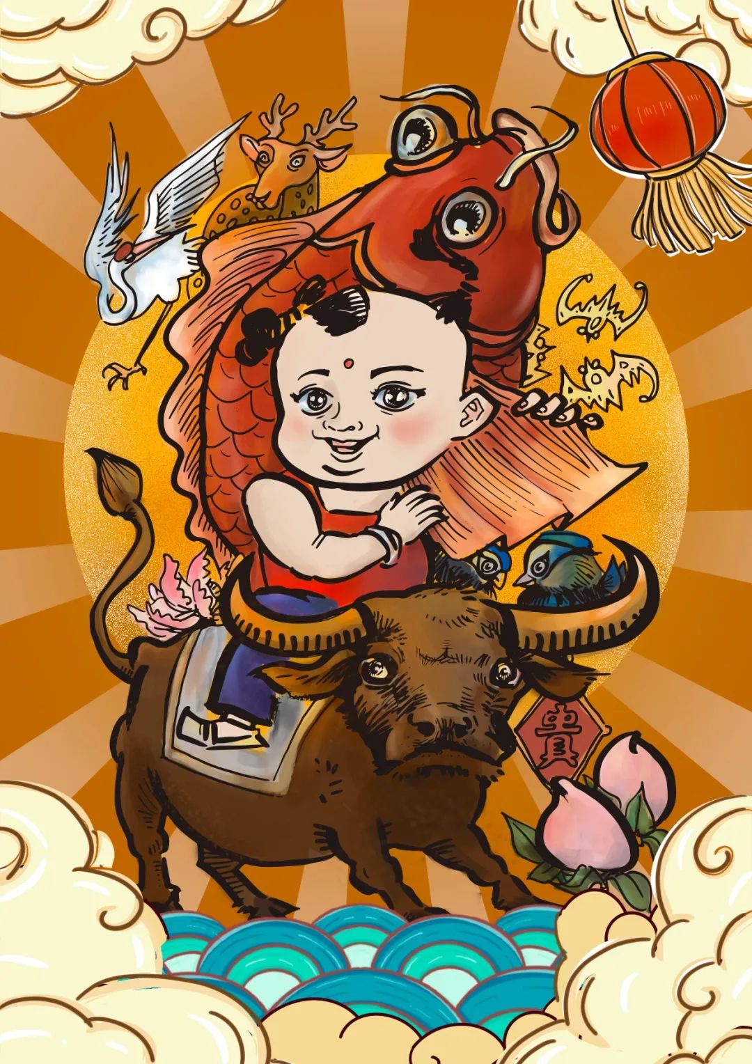 2021年画欢乐送启动上开屏新闻客户端给你喜爱的年画投票
