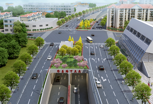隆昌路下立交效果图