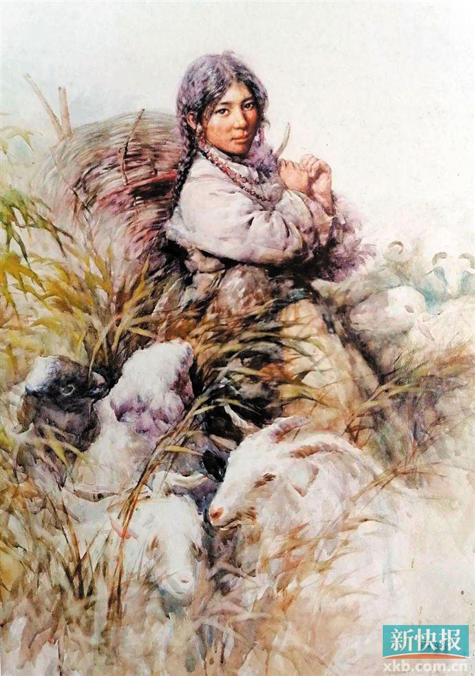 张森霖牧羊女"崇贤绘道——张森霖美术作品展"将于2021年1月1日在