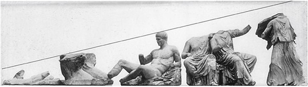 巴特农神庙东面三角墙：雅典娜的诞生