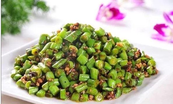 【橄榄菜炒四季豆】