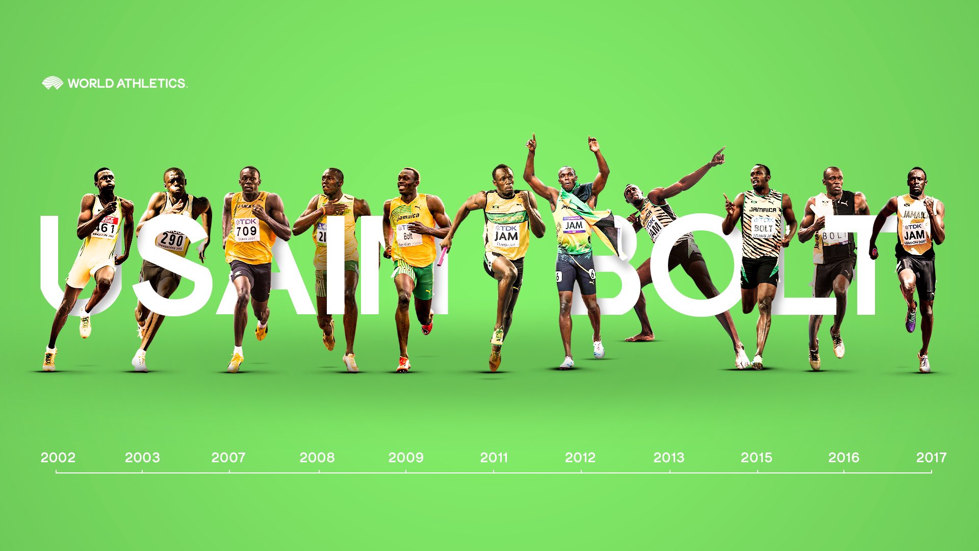 飞人博尔特最新全家福:同穿红黑格子衫 抱半岁女儿露慈父笑容