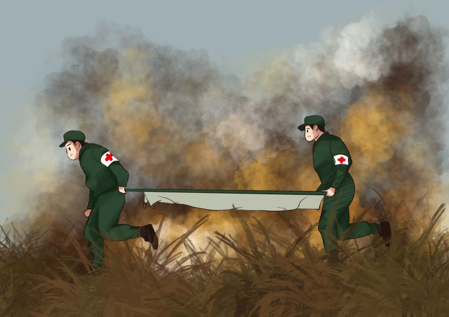 正文  在那段峥嵘岁月里,这群可爱的人们,一直和战士们并肩奋战在最