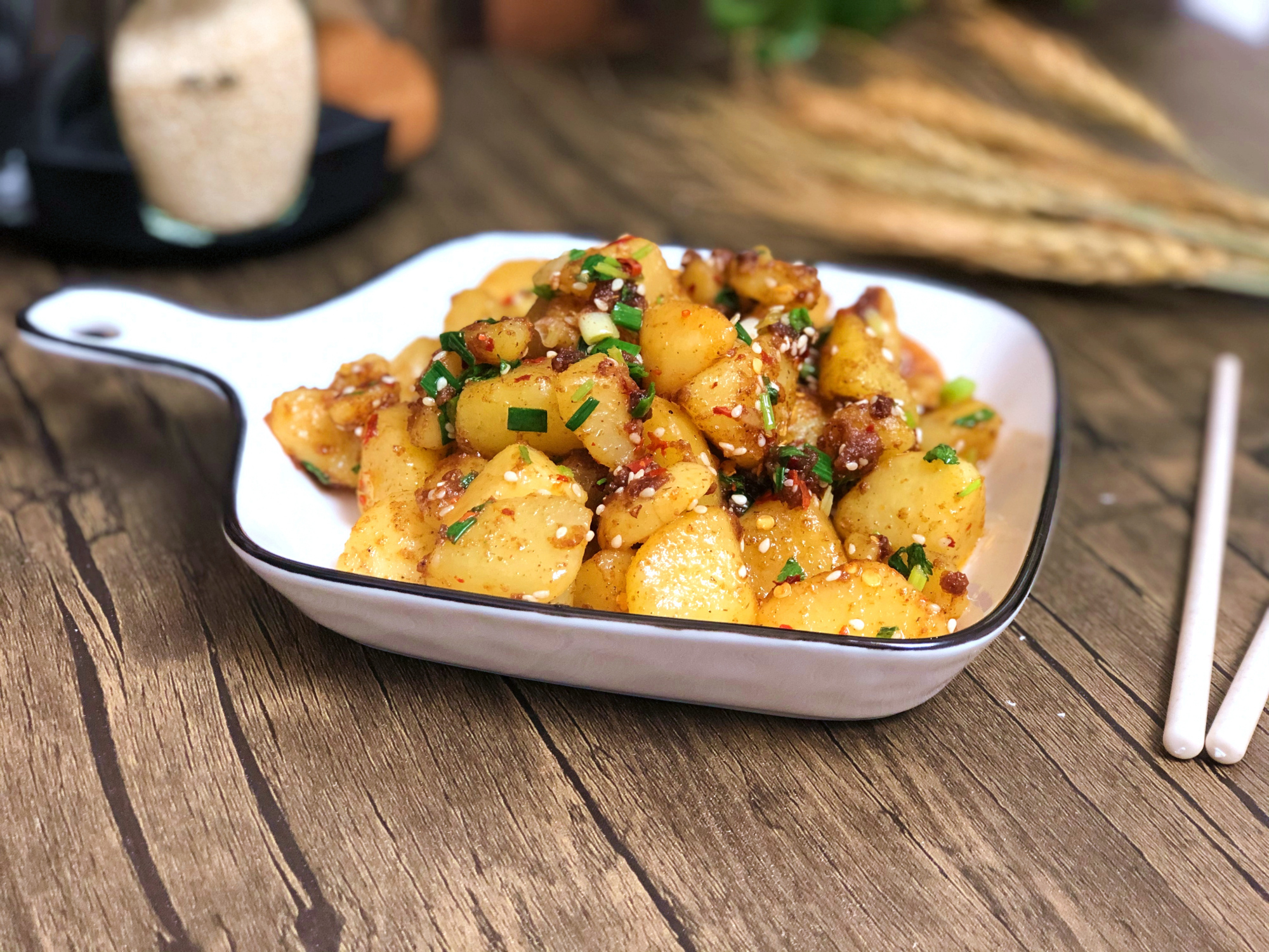 街头10元一份的椒盐土豆,在家就能做,简单易学,3斤土豆不够吃!