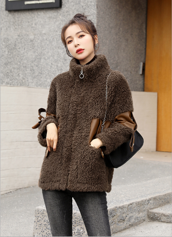 高仿羊羔绒外套(女士短款羊羔绒外套)-第2张图片-鞋城号