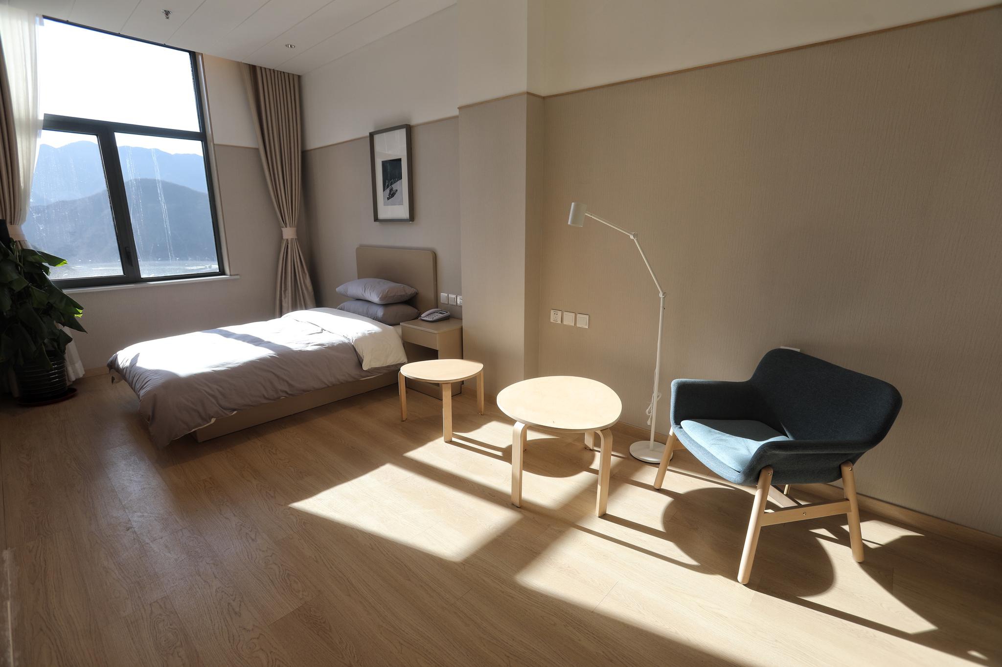 延庆冬奥村运动员房间样板间.新京报记者 王嘉宁 摄