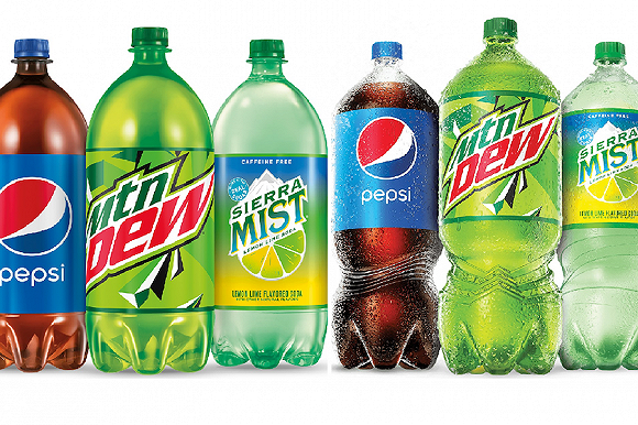 百事可乐新旧包装对比.图片来源:百事可乐