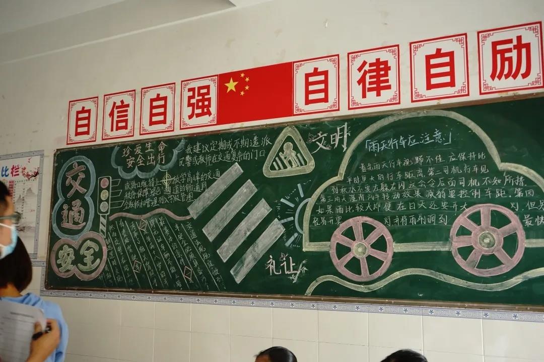 2交通安全日中小学生黑板报竞赛评选活动