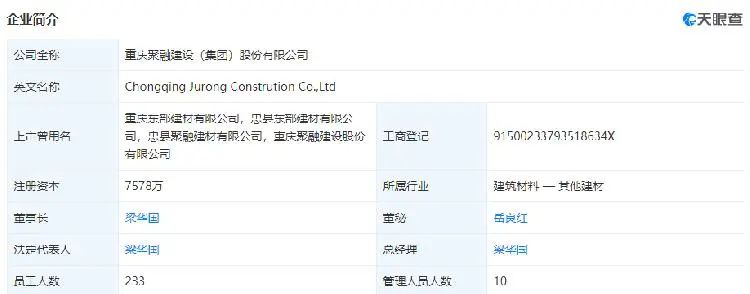 做砂石生意起家混凝土大王重庆聚融建设有望转板上市