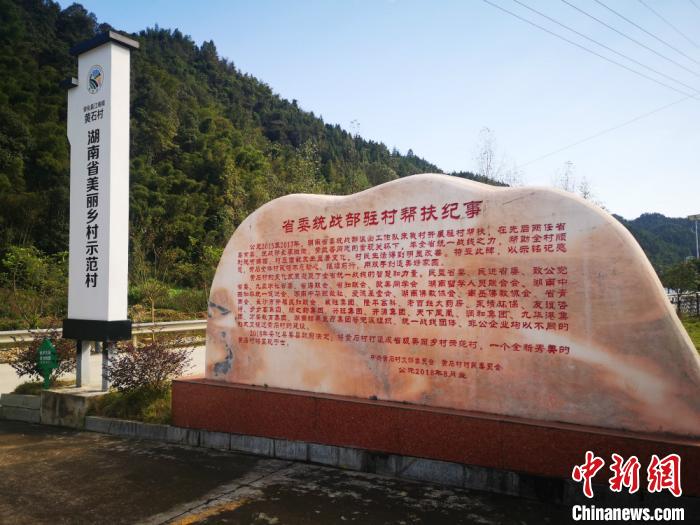 黄石村已获评湖南省美丽乡村示范村。　刘曼 摄
