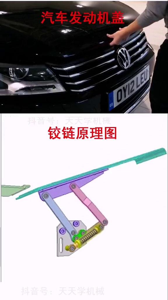 汽车的发动机盖铰链原理_新浪新闻
