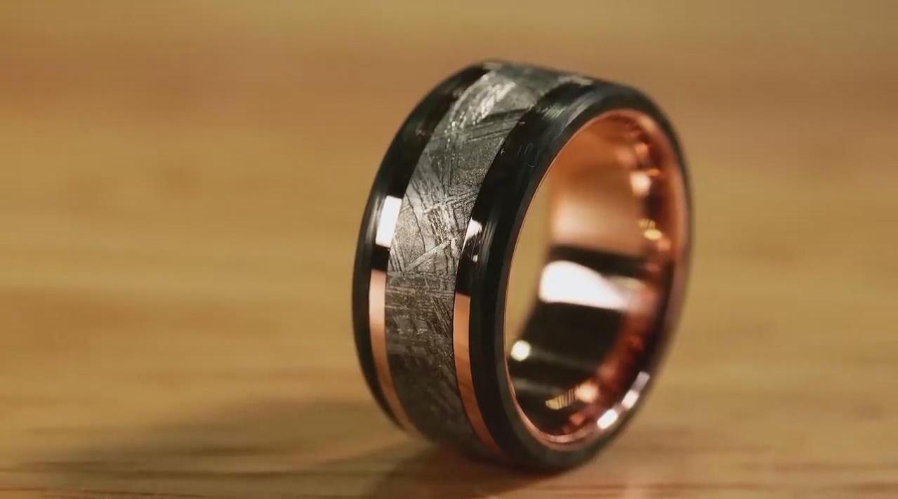 年轻夫妻自制结婚戒指过程,从设计到制造都是自己完成,真厉害!