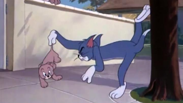 猫和老鼠:汤姆居然要打狗宝宝,被狗爸爸看到了,这下他惨了