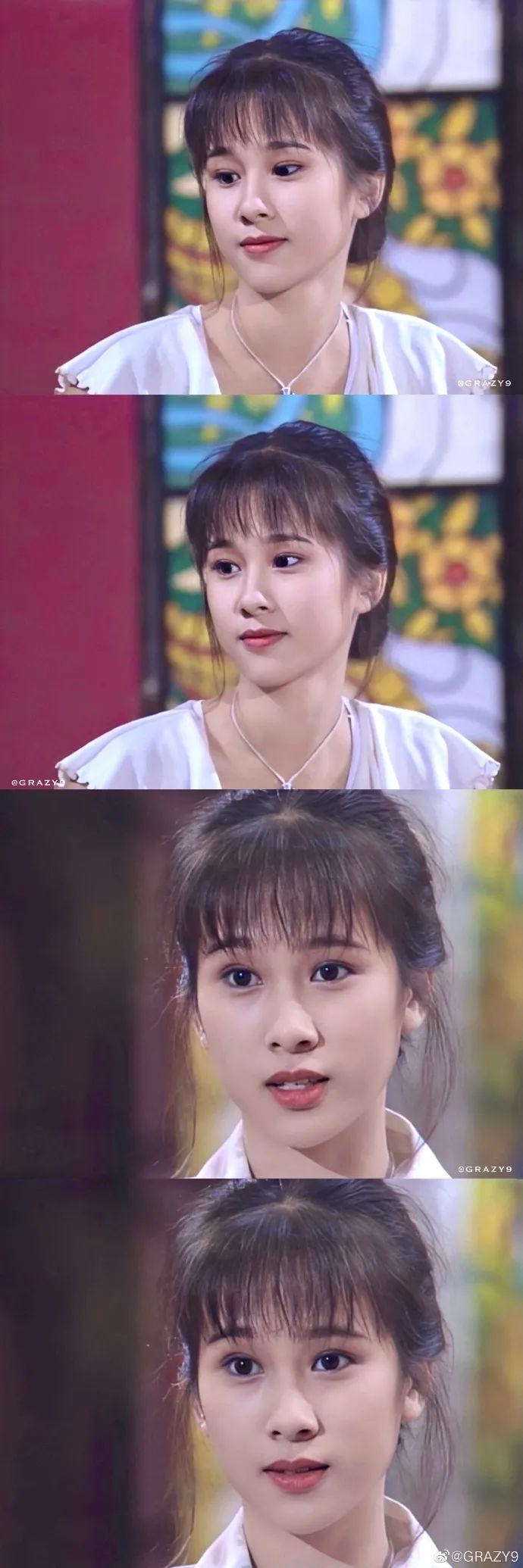 文颂娴颜值好在线!是又灵又美的小仙女了!