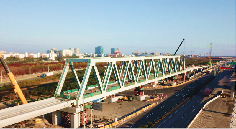 s2公路海港大道立交匝道新建工程主体结构贯通