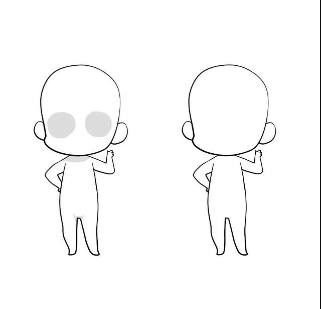 「绘画素材」可爱的q版人体素材分享