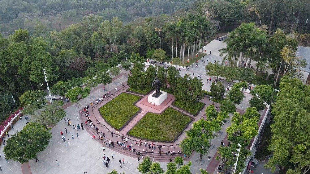 深圳莲花山公园航拍