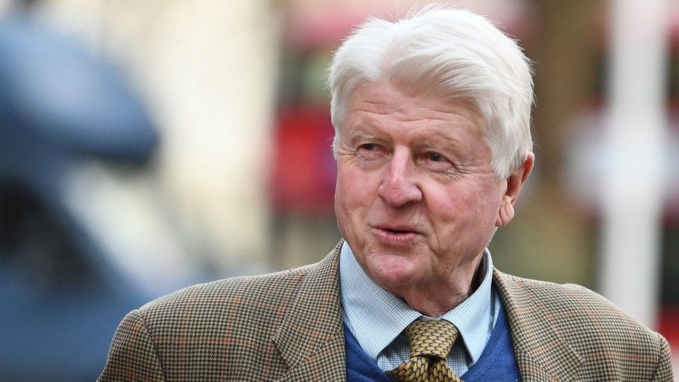 英国首相鲍里斯·约翰逊的父亲斯坦利·约翰逊(stanley johnson)今日