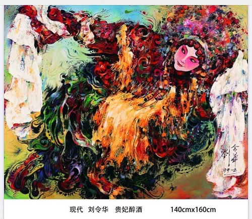 高級中国骨董　楊貴妃　貴妃醉酒　玉石絵画　工芸品　　 中国美術 O1CN01jd6EVP1vQ4uWkjw85_!!