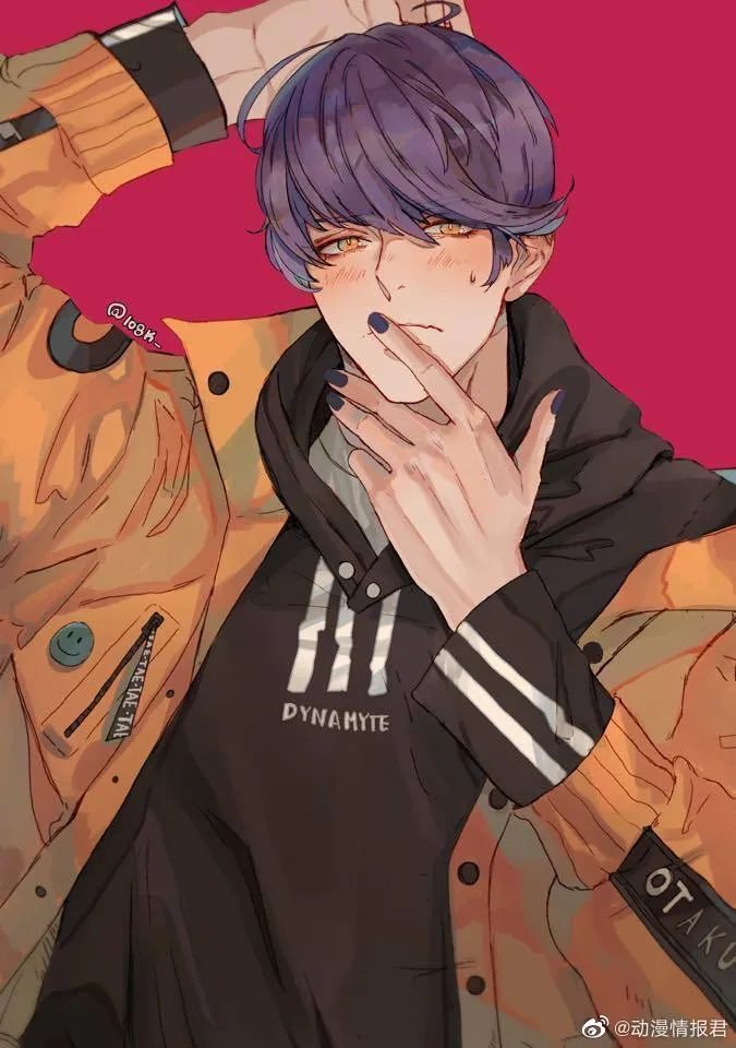 一组酷酷的男生插画这神仙画风颜值满分