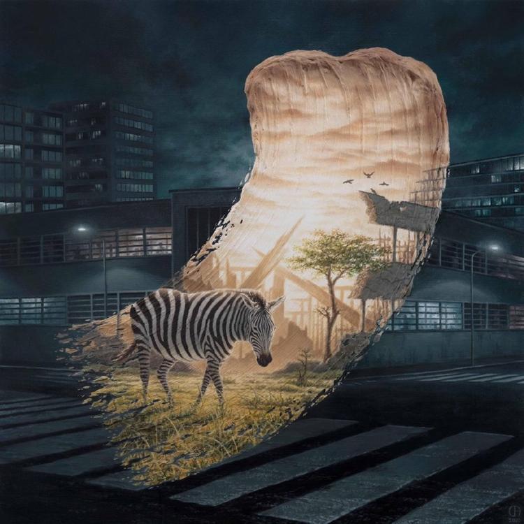 【视觉】油画里的反差世界
