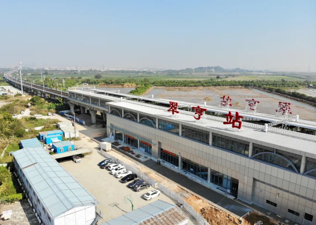 中山这个新轻轨站即将完工啦!